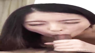 Juicy, Japanese dark haired, Kanna Sakuno deep-throats a rock firm jizz-shotgun in a POINT OF VIEW fashion, for free-for-all