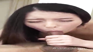Juicy, Japanese dark haired, Kanna Sakuno deep-throats a rock firm jizz-shotgun in a POINT OF VIEW fashion, for free-for-all