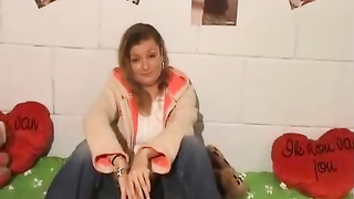 Bitchy blondie is getting smashed rock-hard on live webcam while her bf is working rock-hard