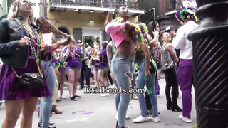 School ladies displaying mammories for beads