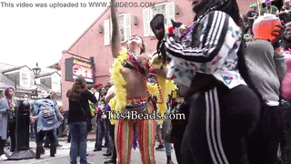 School ladies displaying mammories for beads