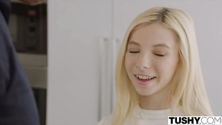 Smallish towheaded is yelling and shrieking from enjoyment while her paramour is pulverizing her cock-squeezing booty