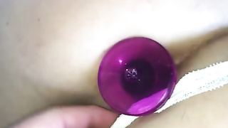 Ample boobed stunner is milking in front of the camera, while alone at home and highly wild