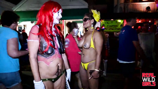 Hoes displaying Gigantic Jugs Perv Festival Broads in 4k