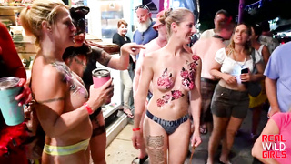 Hoes displaying Gigantic Jugs Perv Festival Broads in 4k
