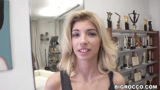 Lovely, Hungarian towheaded is providing a deep, sensuous sucky-sucky to Rocco, in the late afternoon