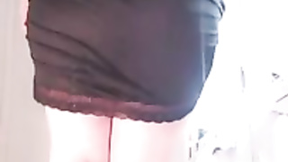 Arab honey, Kahba Maghribia is dancing tango on her own, in a fabulous, dark-hued sundress