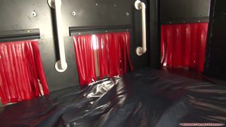 Bitchy blondes gets munched and boinked thru glory fuck hole