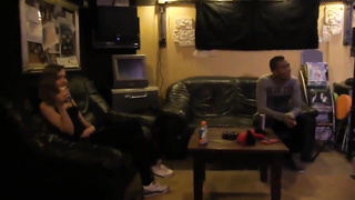 Teenage pummels big black cock