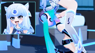 Mantis-X : Futa Cybra x Miku - Face Smash