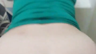 POINT OF VIEW Phat Ass White Girl Rear End in the Shower Part two