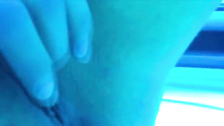 Scorching Honey Plays With Her Puss In A Tanning Couch