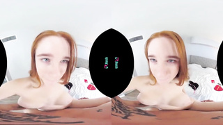 VRHUSH Sandy-Haired Scarlett Snow rails a immense jizz-shotgun in VR