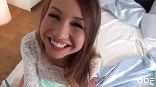 Youthful Taylor Sands Keeps Deep-Throating That Massive Meaty Bone In POINT OF VIEW For Cum-Shot