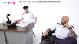 SUGARBABESTV: Greeks police officer fuckfest