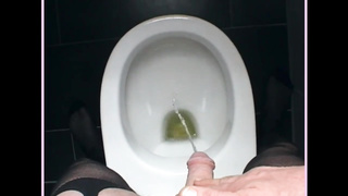 Fishnet Catsuit Cum-Shot & Peeing striptease fellow Urine horny extraordinary masculine watersport games from Holland.