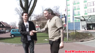 Real Dutch escort luvs cumstache sesh