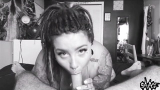 PLUS-SIZE With Fears Fellates Tears Up And Gets CREAMPIED!!