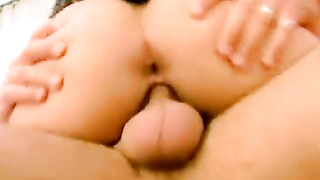 Dual pummel of super-steamy bootie