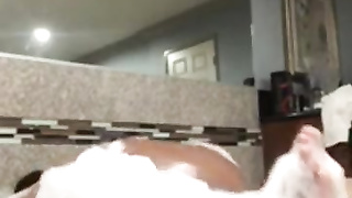 She desired a elastic bathtub....So she got it!