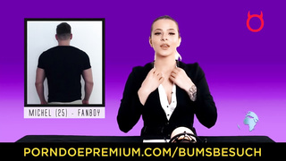 CULOS BESUCH - Red-Hot black porno starlet Josy Ebony rails chisel and blows German first-timer