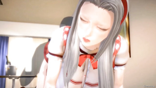 3 DIMENSIONAL manga porn waitress quality service