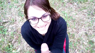 Inexperienced Fellatio in the woods