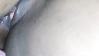 Eatin da gash while she squinting in my hatch