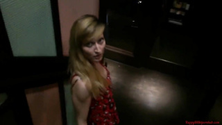 Boss get her culo pummeled and her hatch utter of jizm in Restaurant public rest room!