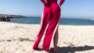Romp With Wifey On A Deprived Summer Beach! Cum In Delicious Gash
