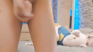 Beautiful Tattooed Shemale Nasty Cumshot