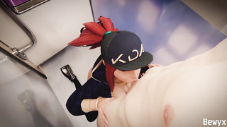Akali KDA Fellatio