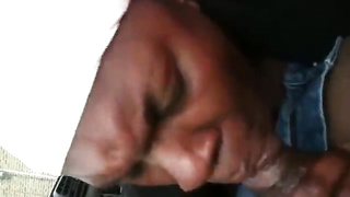 Monica guzzles in the lash