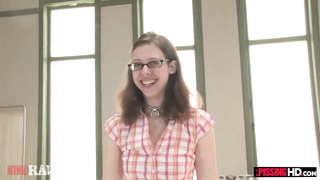 Fledgling closet crank enjoys to be peed on