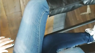 Fat twat with gams broad open