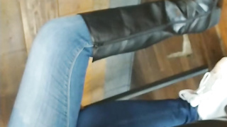 Fat twat with gams broad open