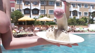 Youthful dickblower blows penis at dance Her COUGAR mate bursts in public Lengthy HD