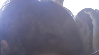 SAM SUMMERS GETS A RAIL AND IS OBLIGED TAKE HER GLASSES OFF TO DEEPTHROAT ON HIS DARK-HUED JIZZ-SHOTGUN FOR HIS HELP