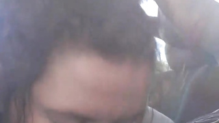 SAM SUMMERS GETS A RAIL AND IS OBLIGED TAKE HER GLASSES OFF TO DEEPTHROAT ON HIS DARK-HUED JIZZ-SHOTGUN FOR HIS HELP