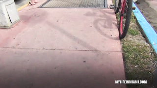 Lil teenie gets picked up in south beach and ravaged bimbo