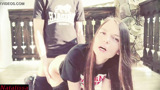 TOTAL! My Step Bro Creampied Me During My Morning Exercise - Natalissa