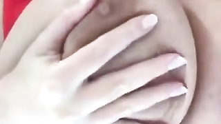 GINORMOUS MASSIVE GLOBES UBER-SEXY COUGAR TOYING WITH HER GASH