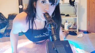 machine breaks emo nubiles throat and fuck holes