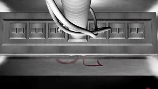 Insane Ash-Blonde Lezzies Rail Plowing Machines