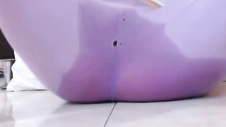 Nubile dump in yogapants. Sizzling japanese fetish getting off