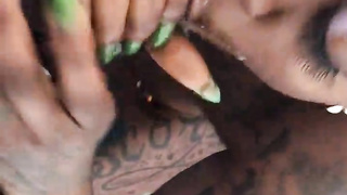 ThickZlove Deep Throats BIG BLACK COCK Outdoors