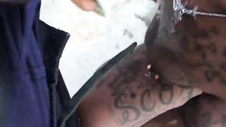 ThickZlove Deep Throats BIG BLACK COCK Outdoors