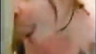 On her knees in living apartment gargling elder guy's jizz-shotgun til she gets a facial cumshot