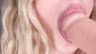 Solo Fake Penis Incredible Suck Job and Steaming Glass Faux-Cock Getting Off