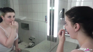 German Step Sista Lure to Plow in Douche bei Brutha